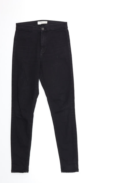 Topshop Womens Black  Denim Skinny Jeans Size 28 in L32 in