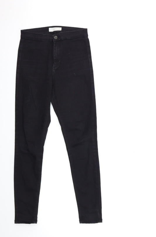 Topshop Womens Black  Denim Skinny Jeans Size 28 in L32 in