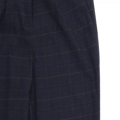 F&F Womens Black Check  Trousers  Size 10 L28 in