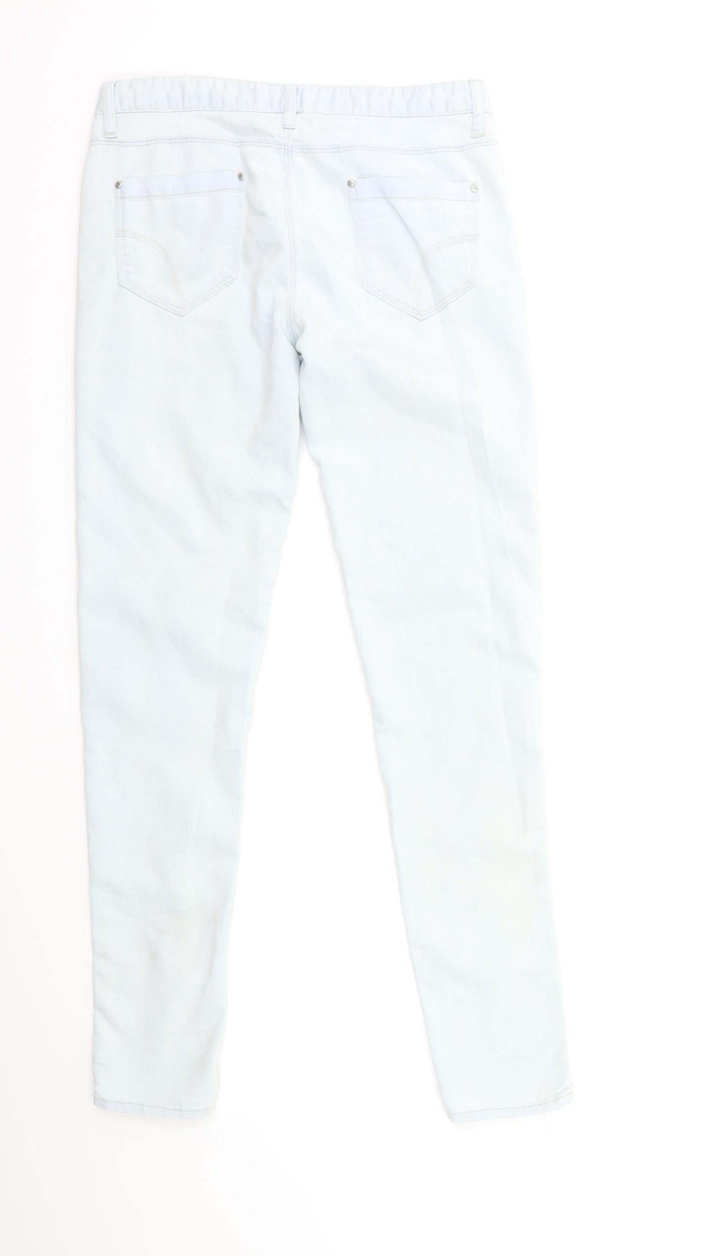 Denim & Co. Womens Blue  Denim Skinny Jeans Size 10 L29 in