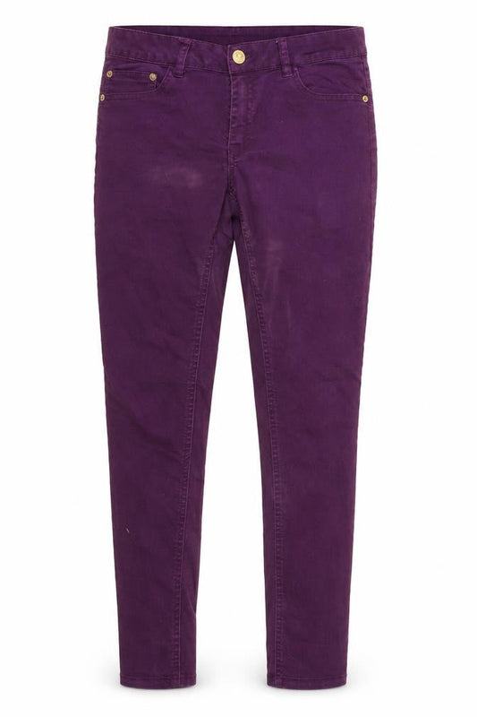 Bikbok Womens Purple  Denim Skinny Jeans Size L L28 in