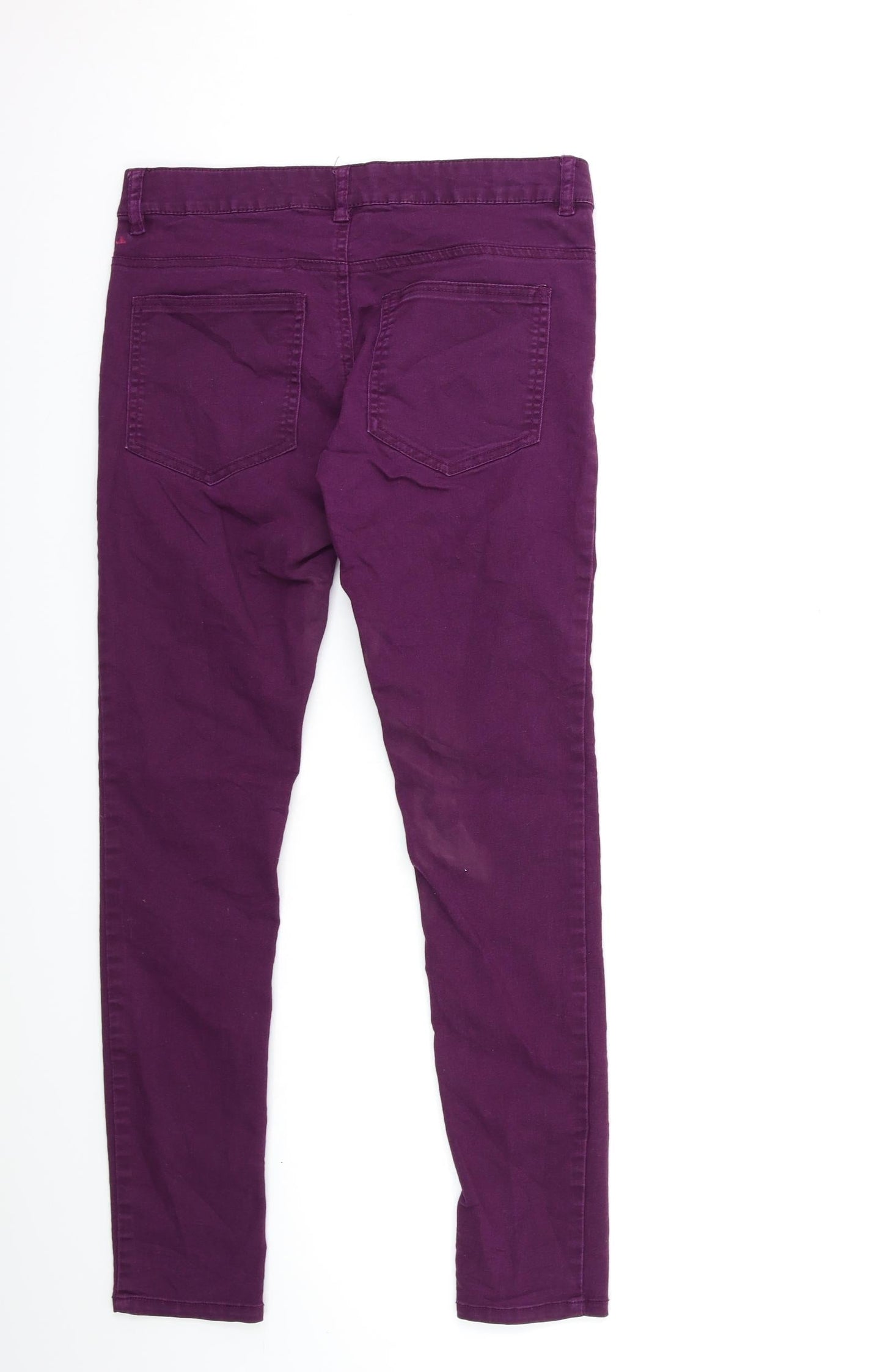 Bikbok Womens Purple  Denim Skinny Jeans Size L L28 in