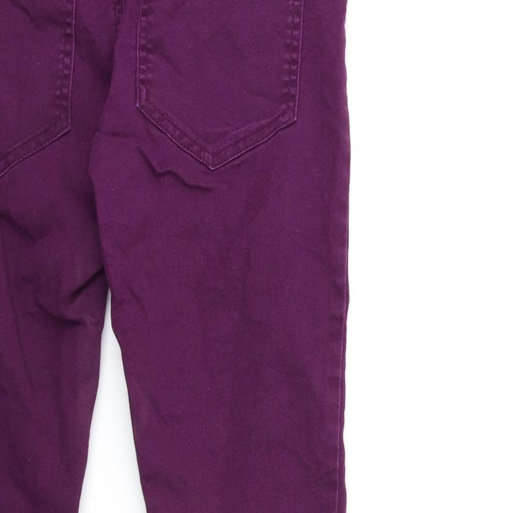 Bikbok Womens Purple  Denim Skinny Jeans Size L L28 in