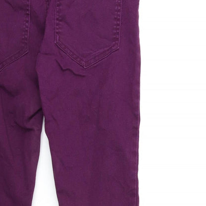 Bikbok Womens Purple  Denim Skinny Jeans Size L L28 in