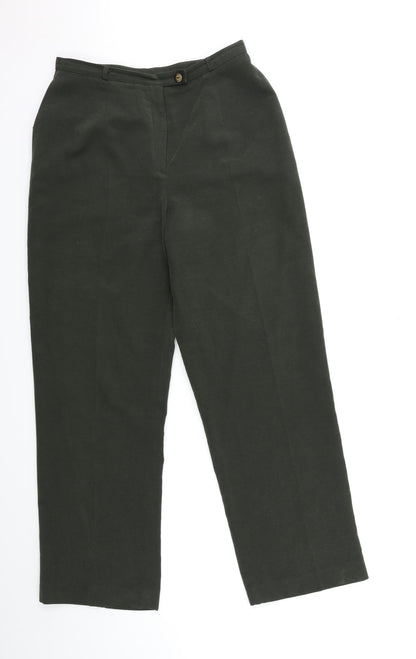 Womens UK Size 14 OPUS Regular Fit  Green Trousers