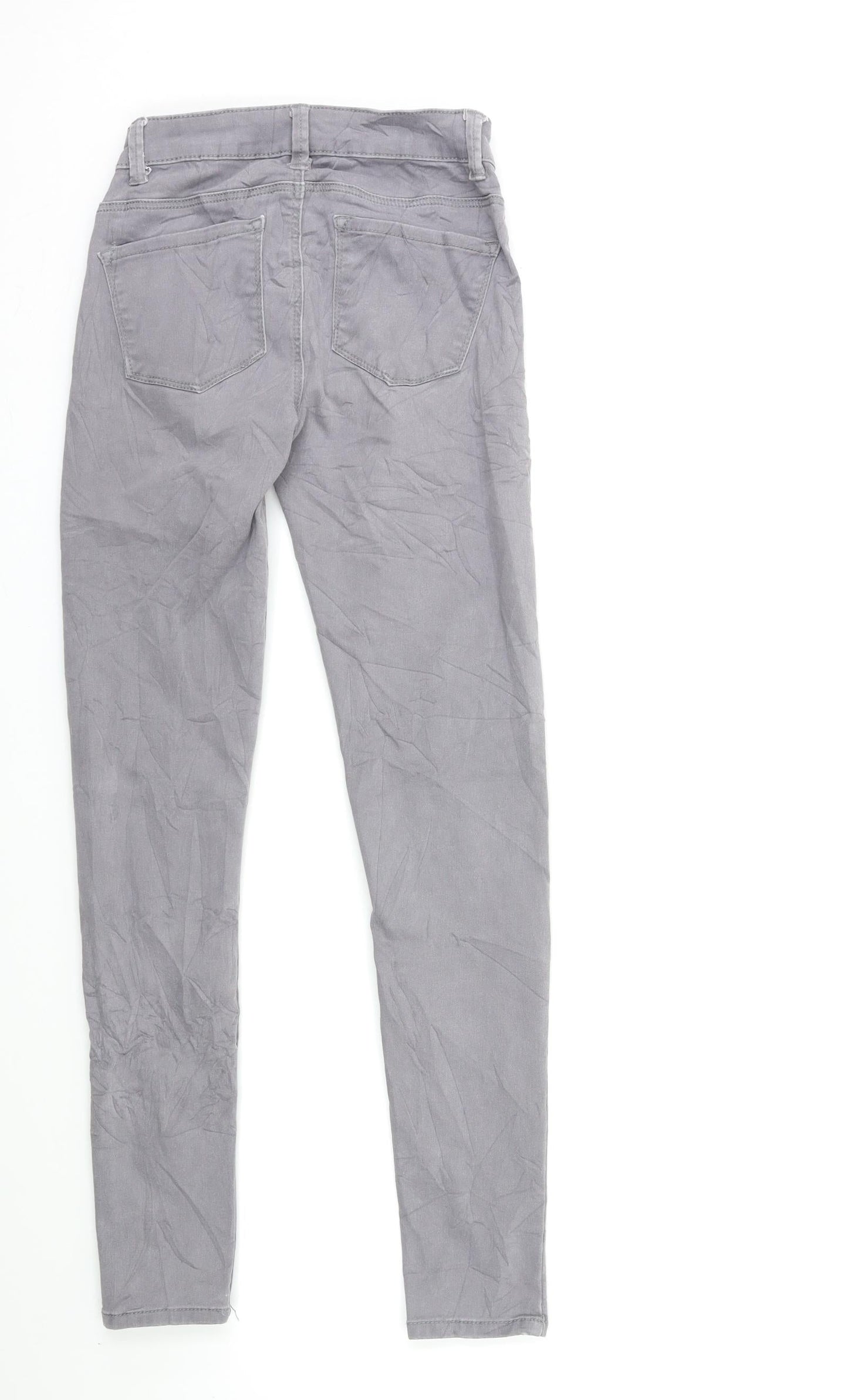 Denim & Co. Womens Grey  Denim Skinny Jeans Size 6 L27 in