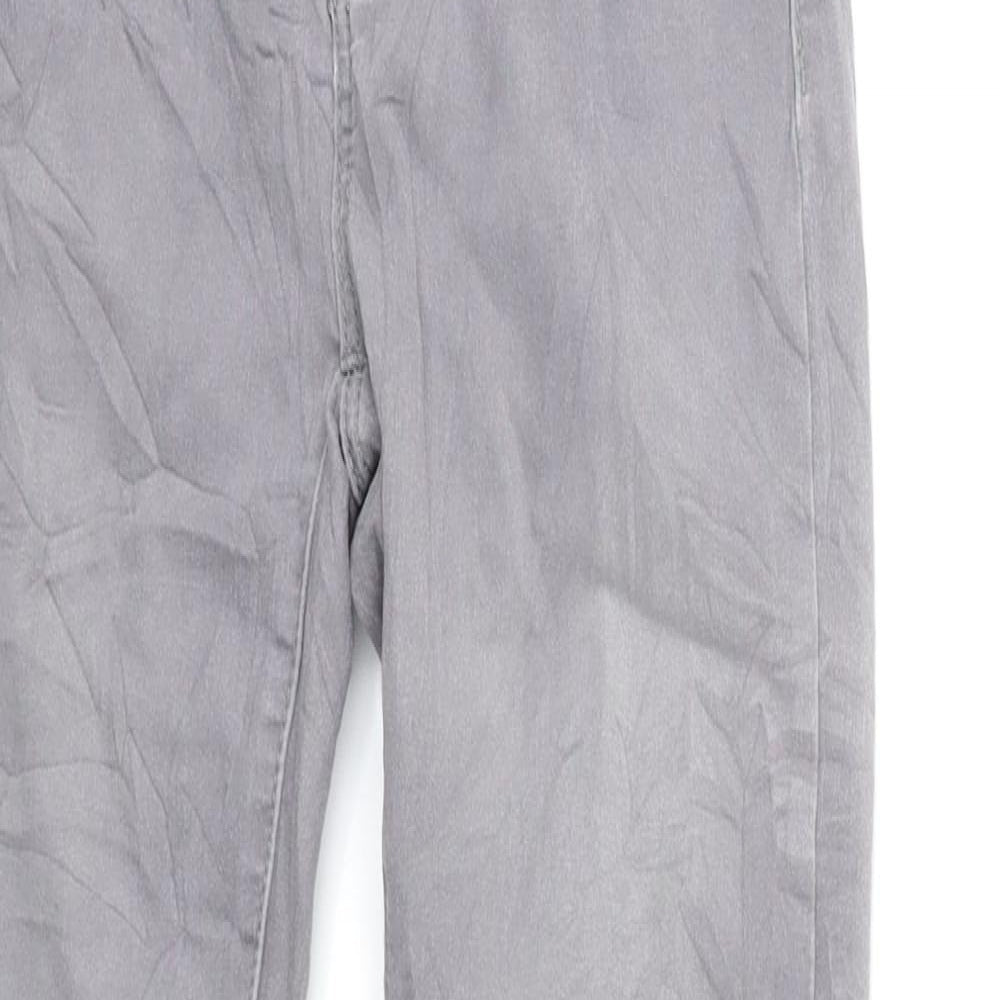 Denim & Co. Womens Grey  Denim Skinny Jeans Size 6 L27 in