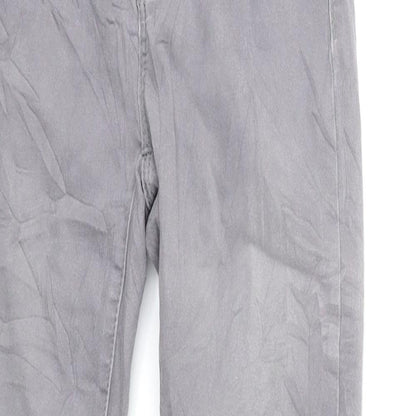 Denim & Co. Womens Grey  Denim Skinny Jeans Size 6 L27 in