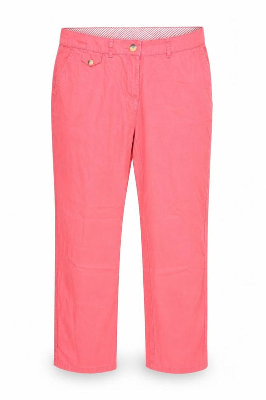 M&Co Womens Pink   Chino Trousers Size 18 L25 in