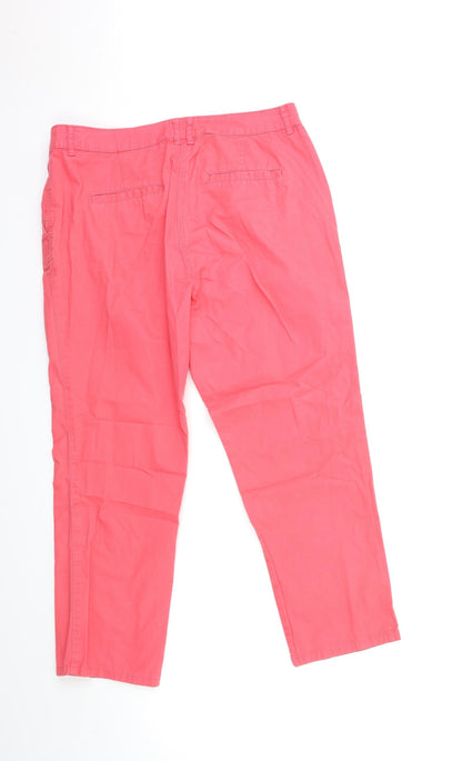 M&Co Mens Pink   Chino Trousers Size 18 L25 in