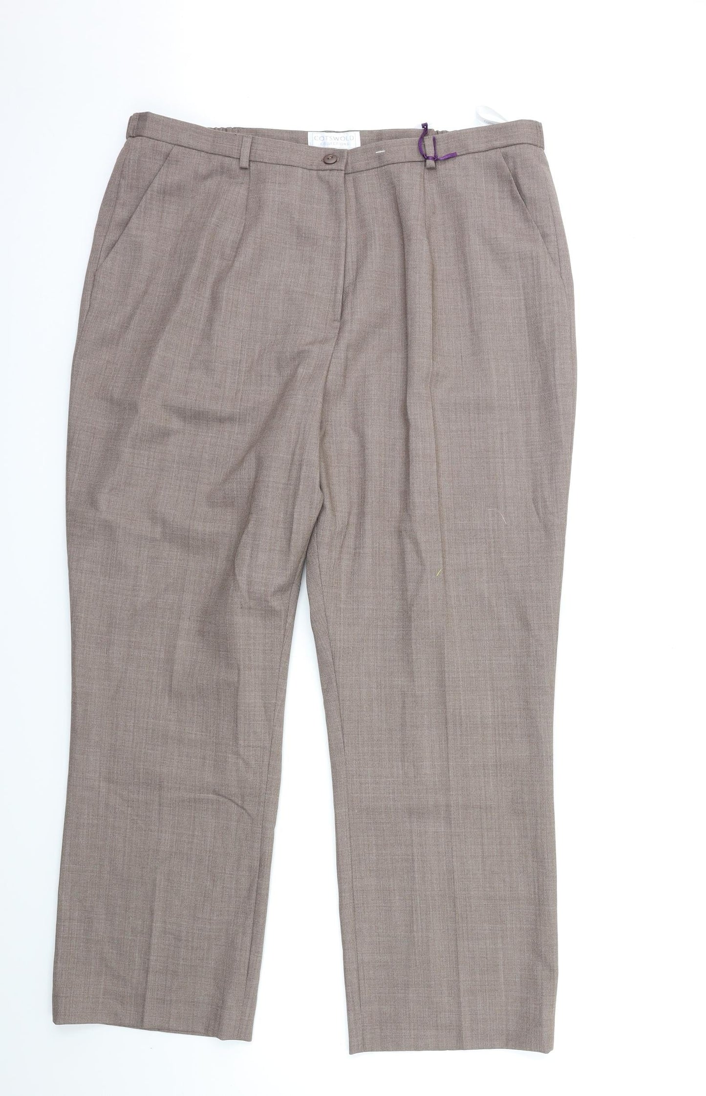 COSTWOLD COLLECTIONS Womens Brown   Trousers  Size 20 L28 in