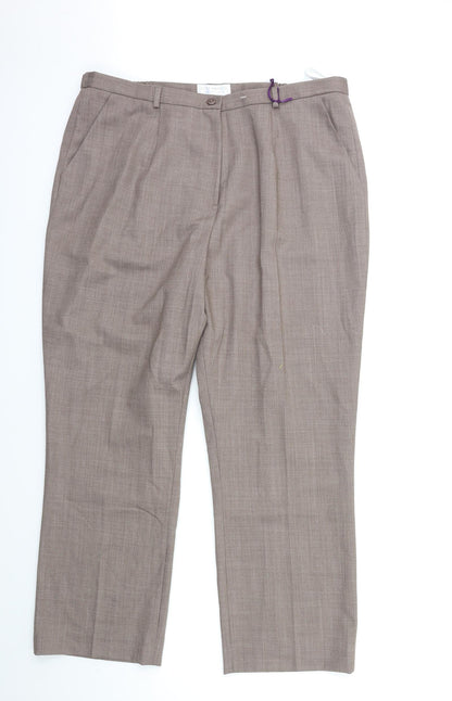 COSTWOLD COLLECTIONS Womens Brown   Trousers  Size 20 L28 in