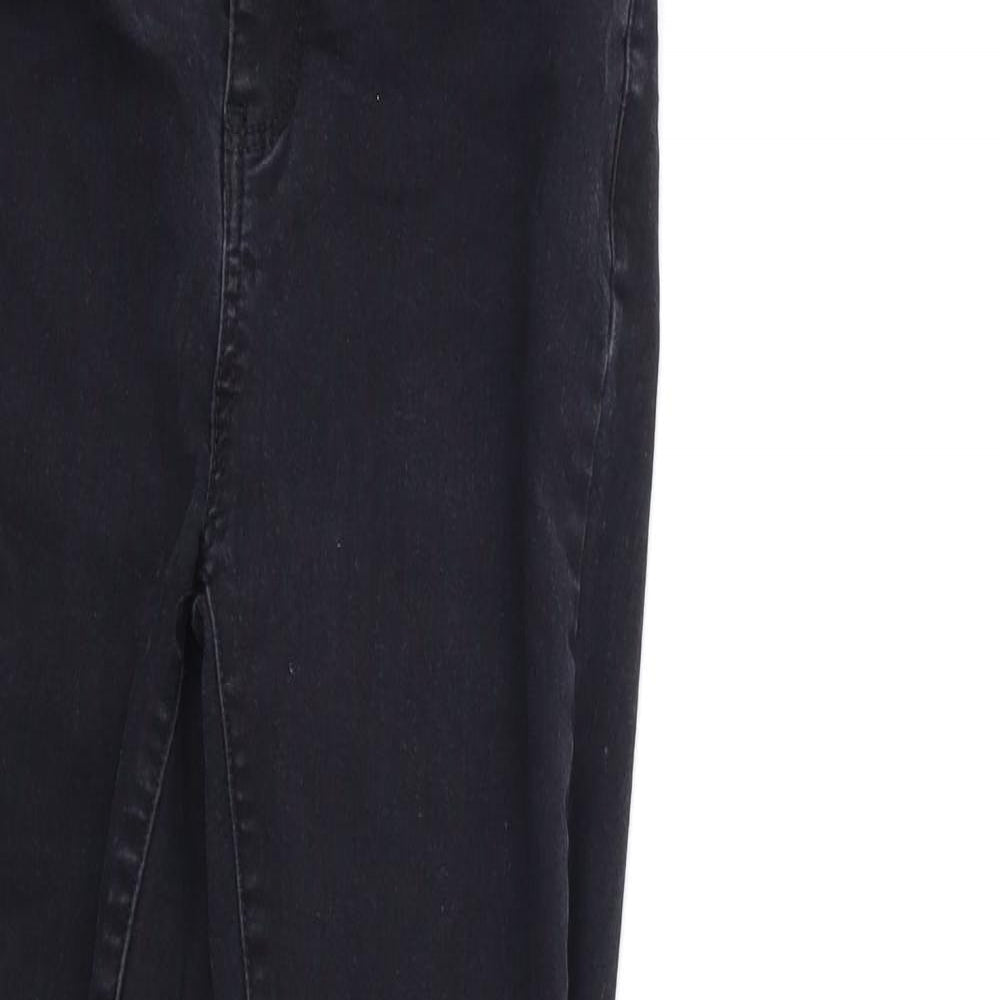 Denim & Co. Womens Black  Denim Skinny Jeans Size 10 L26 in