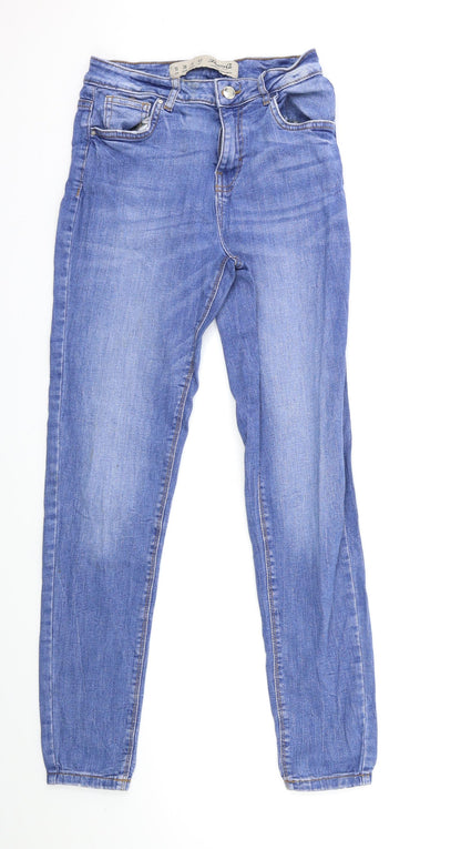 Denim & Co. Womens Blue  Denim Skinny Jeans Size 10 L28 in