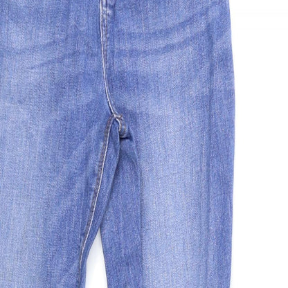 Denim & Co. Womens Blue  Denim Skinny Jeans Size 10 L28 in