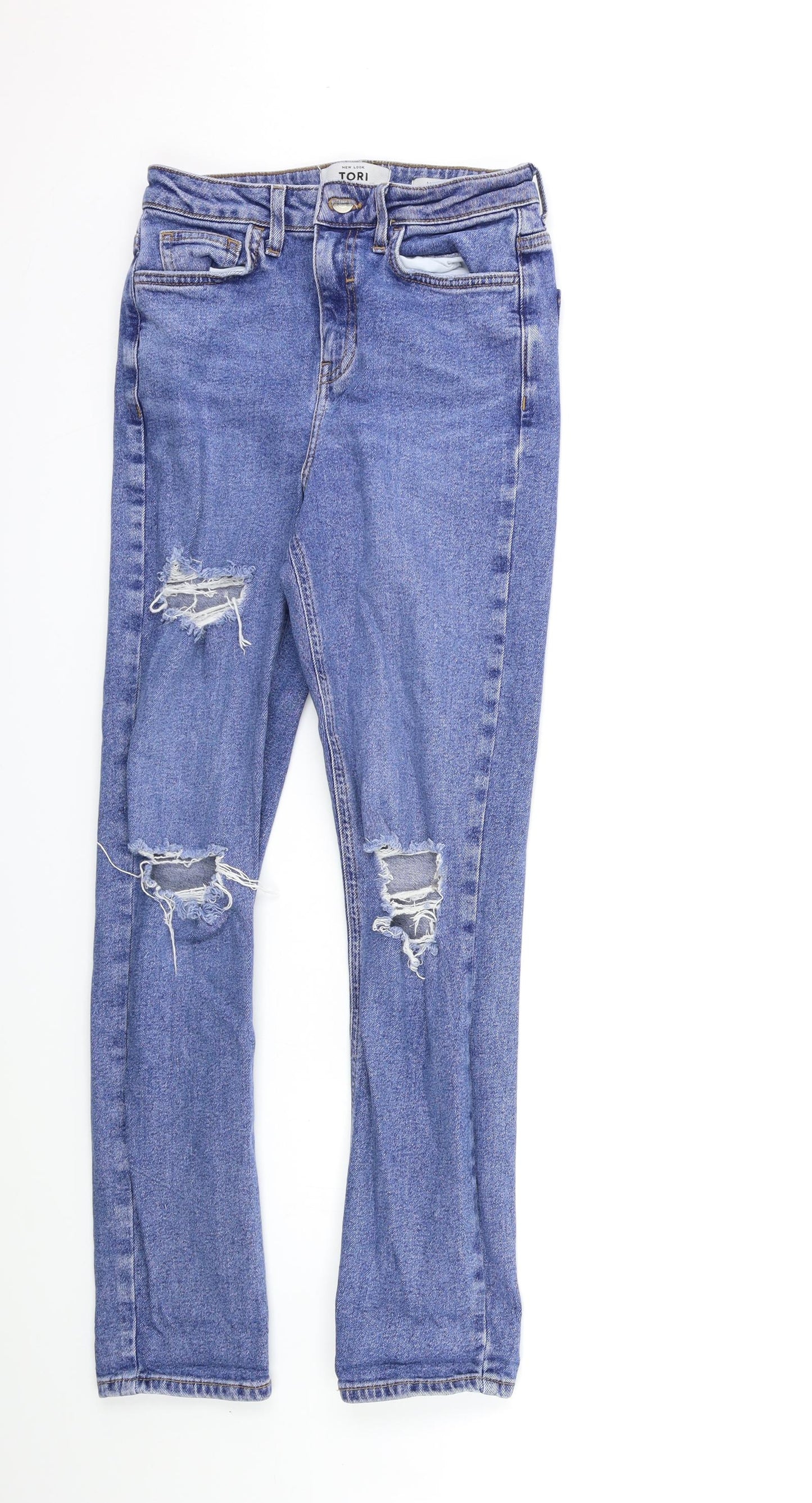 New Look Womens Blue  Denim Skinny Jeans Size 6 L28 in