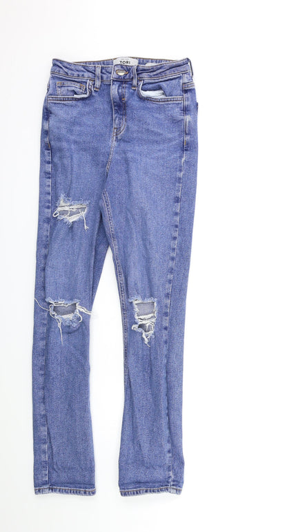 New Look Womens Blue  Denim Skinny Jeans Size 6 L28 in