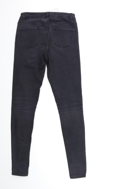 Denim & Co. Womens Black  Denim Skinny Jeans Size 10 L30 in