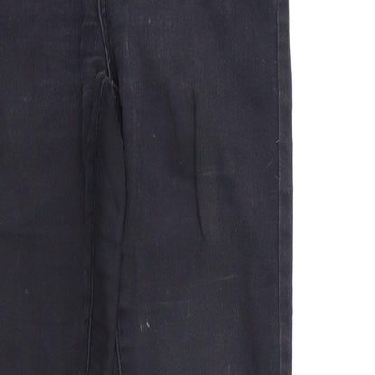 Denim & Co. Womens Black  Denim Skinny Jeans Size 10 L30 in