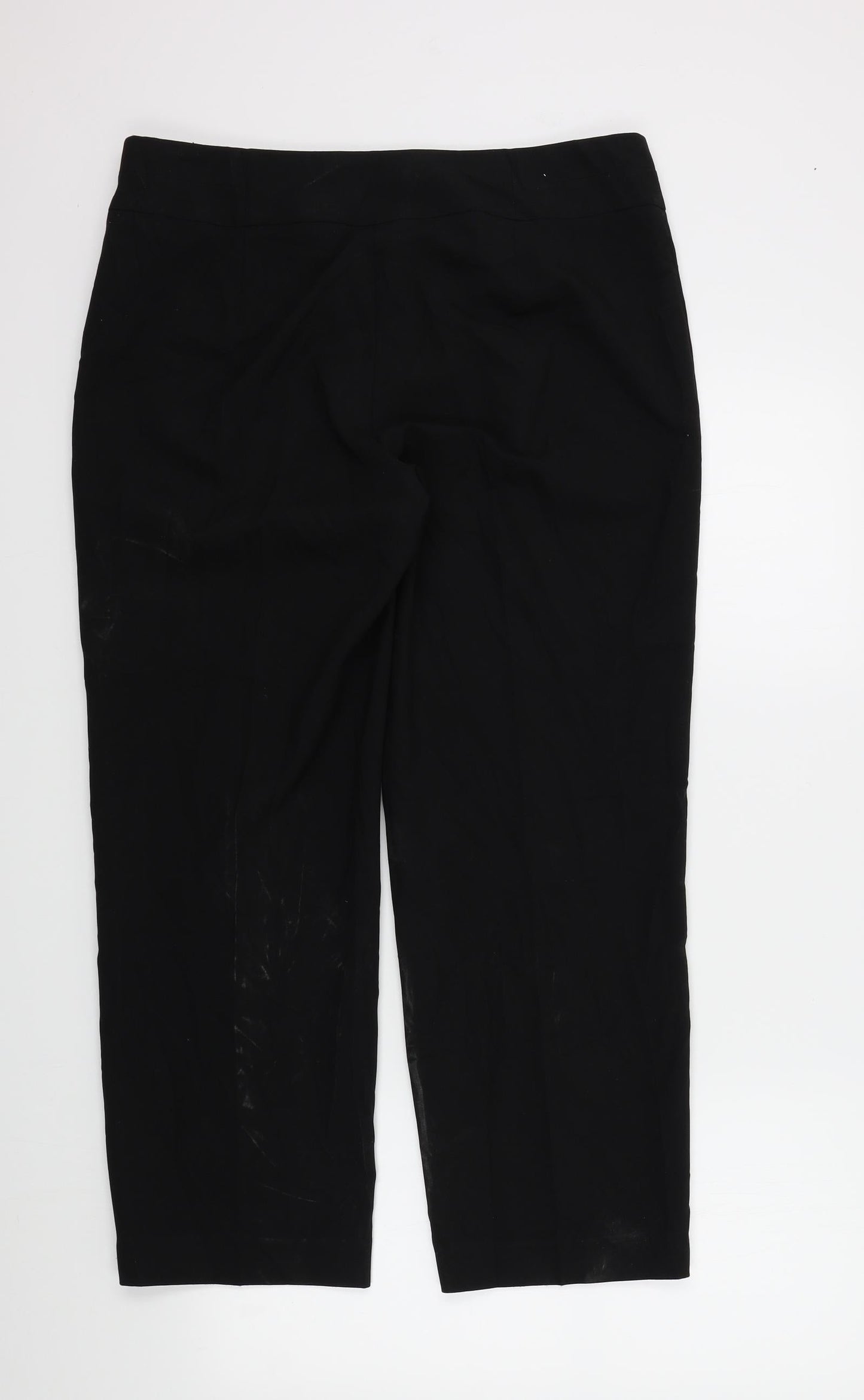 Womens UK Size 14 M&S Regular Fit  Black Trousers