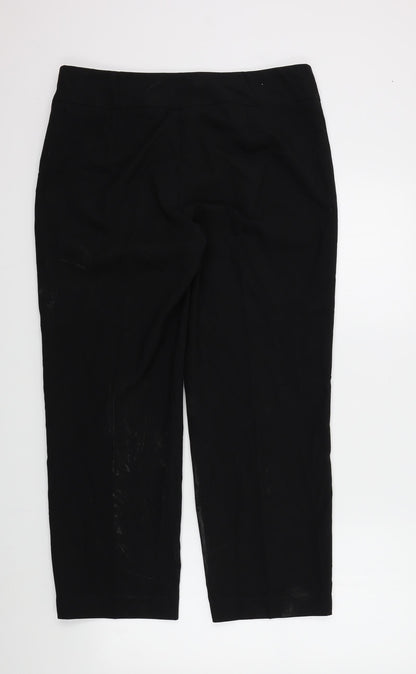 Womens UK Size 14 M&S Regular Fit  Black Trousers