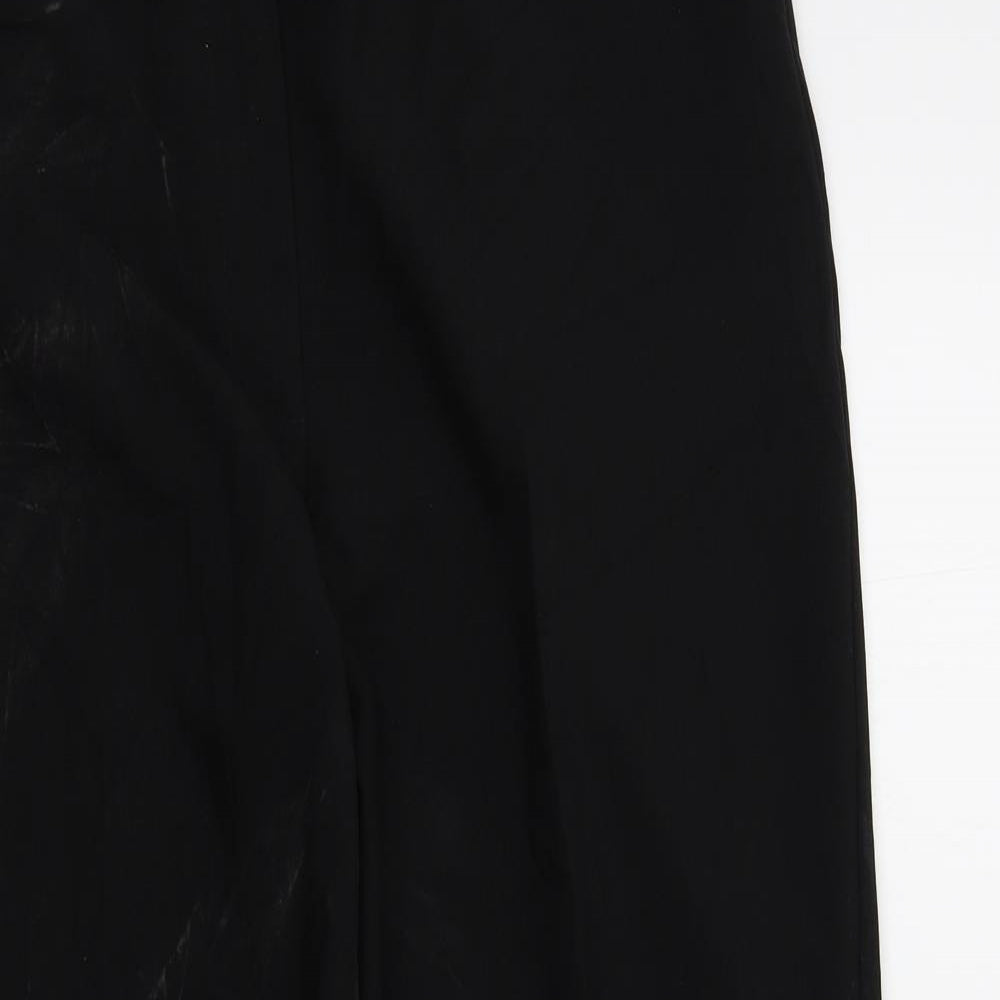 Womens UK Size 14 M&S Regular Fit  Black Trousers
