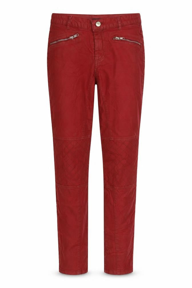 Womens UK Size 10 Topshop Regular Fit  Red Trousers