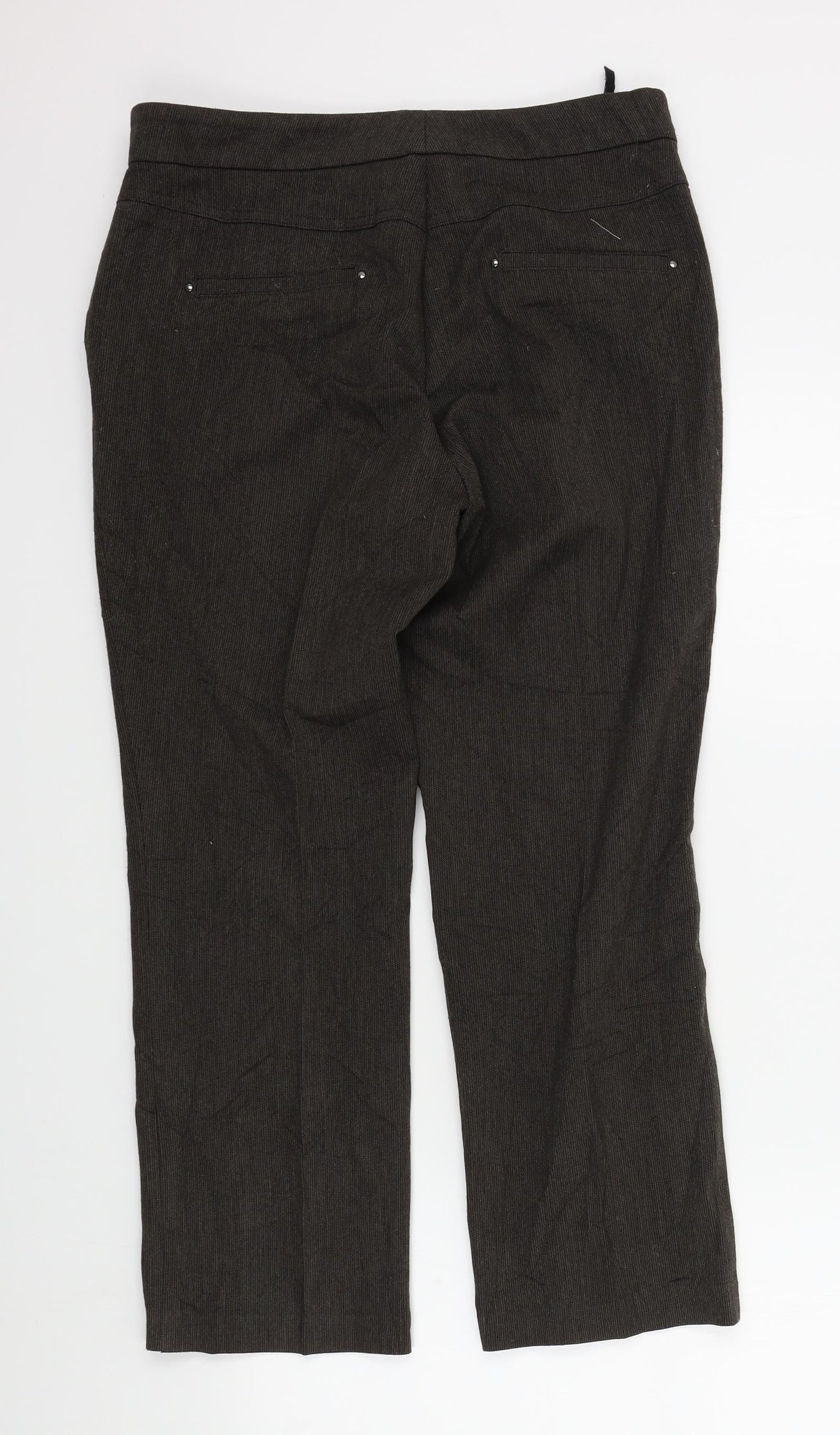 Womens UK Size 32 M&S Regular Fit  Brown Trousers
