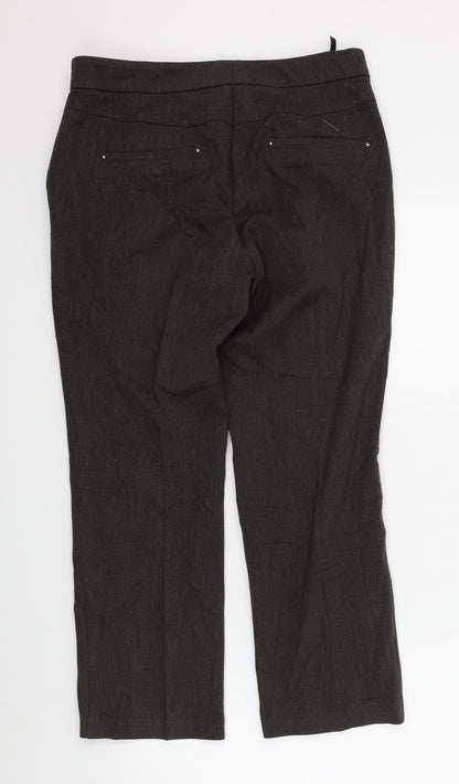 Womens UK Size 32 M&S Regular Fit  Brown Trousers