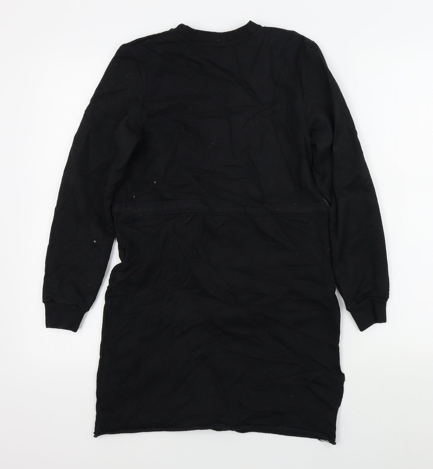 PRETTYLITTLETHING Womens Black Colourblock  A-Line  Size 6