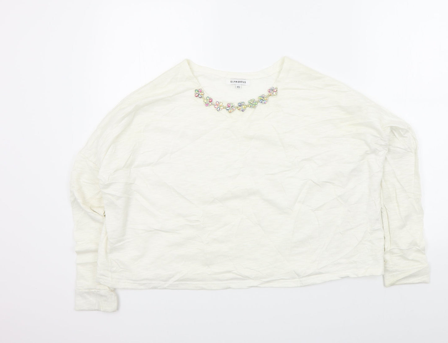 Glamorous Womens Beige   Pullover Jumper Size XS