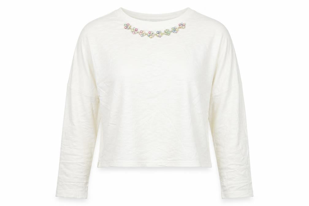 Womens UK Size XS Glamorous Beige Pullover Jumper