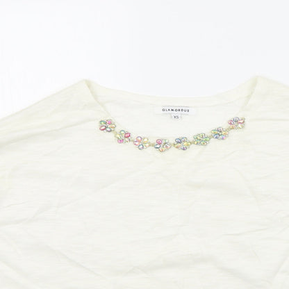 Glamorous Womens Beige   Pullover Jumper Size XS