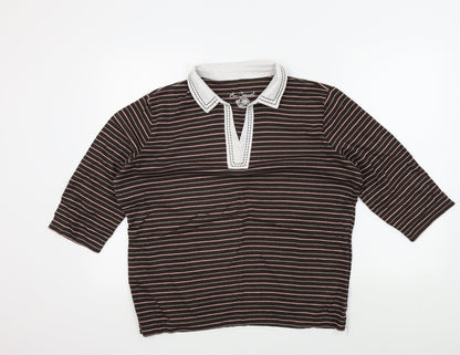 Womens UK Size L BM casual Brown Pullover Jumper