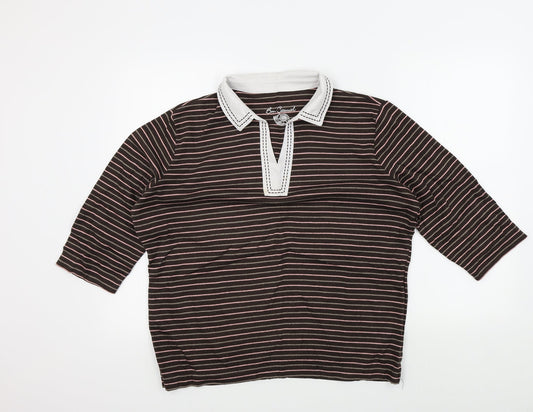 Womens UK Size L BM casual Brown Pullover Jumper