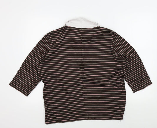 Womens UK Size L BM casual Brown Pullover Jumper