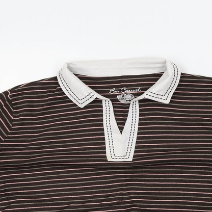 Womens UK Size L BM casual Brown Pullover Jumper