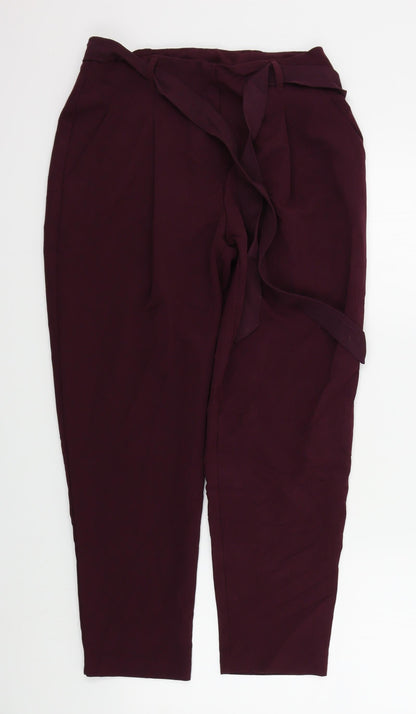 New Look Womens Purple   Trousers  Size 10 L24 in