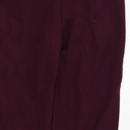 New Look Womens Purple   Trousers  Size 10 L24 in