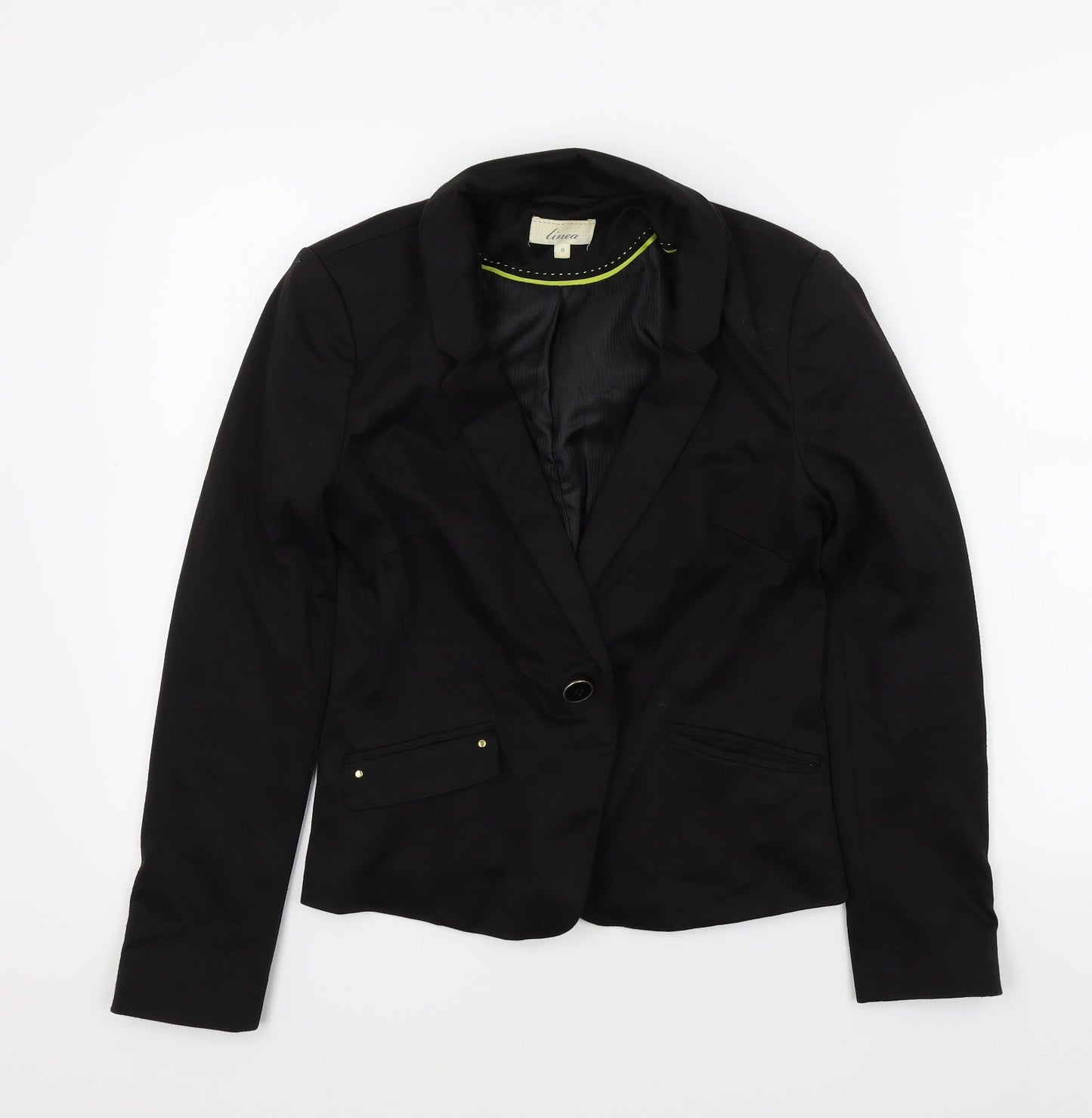 Linea Womens Black   Jacket  Size 8