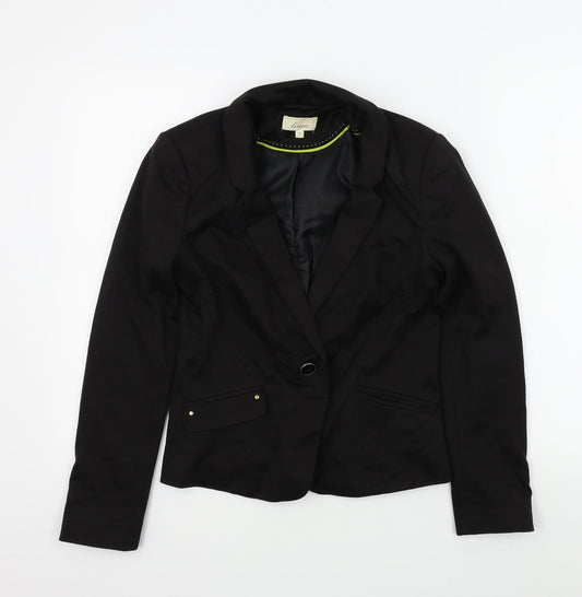 Linea Womens Black   Jacket  Size 8