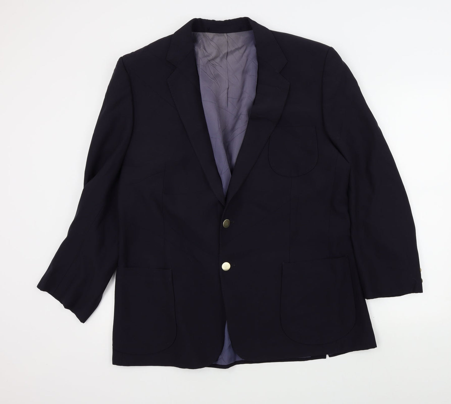 Mens UK Size 46 Preworn Regular Blue Suit Jacket