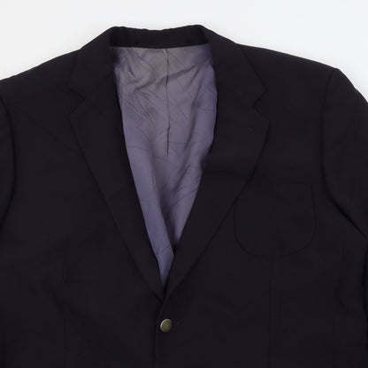Mens UK Size 46 Preworn Regular Blue Suit Jacket