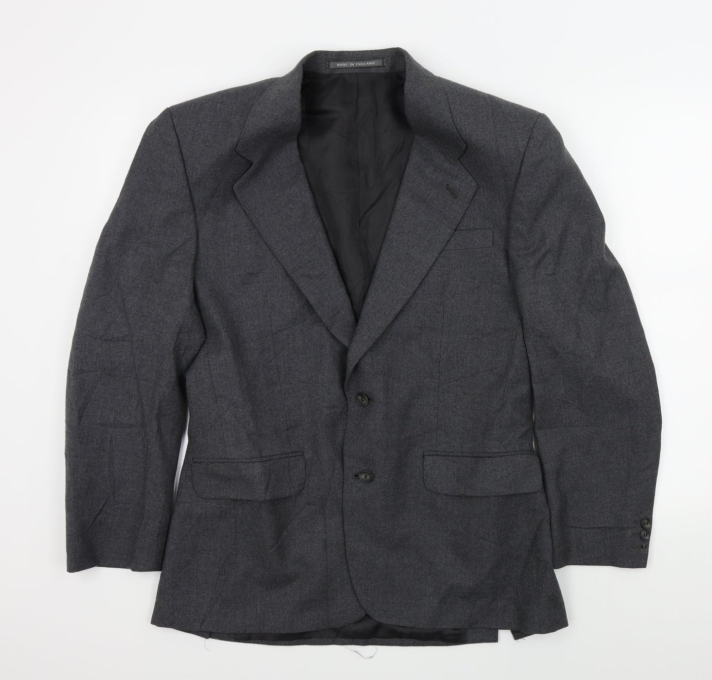 Mens UK Size L the label Regular Grey Suit Jacket