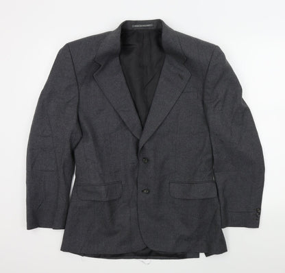 Mens UK Size L the label Regular Grey Suit Jacket