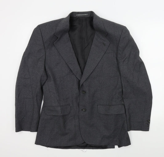 Mens UK Size L the label Regular Grey Suit Jacket