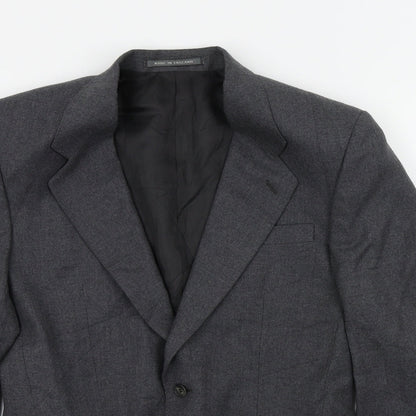 Mens UK Size L the label Regular Grey Suit Jacket