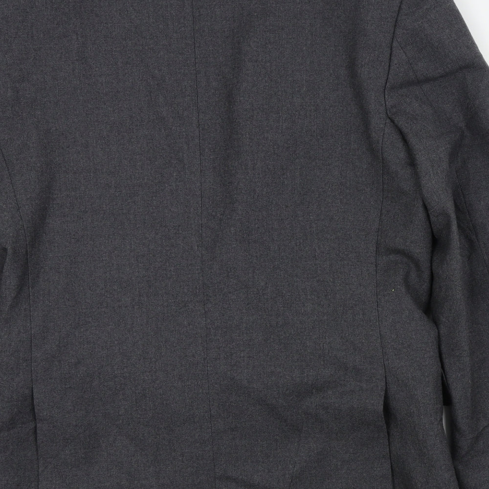 Mens UK Size L the label Regular Grey Suit Jacket