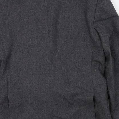 Mens UK Size L the label Regular Grey Suit Jacket