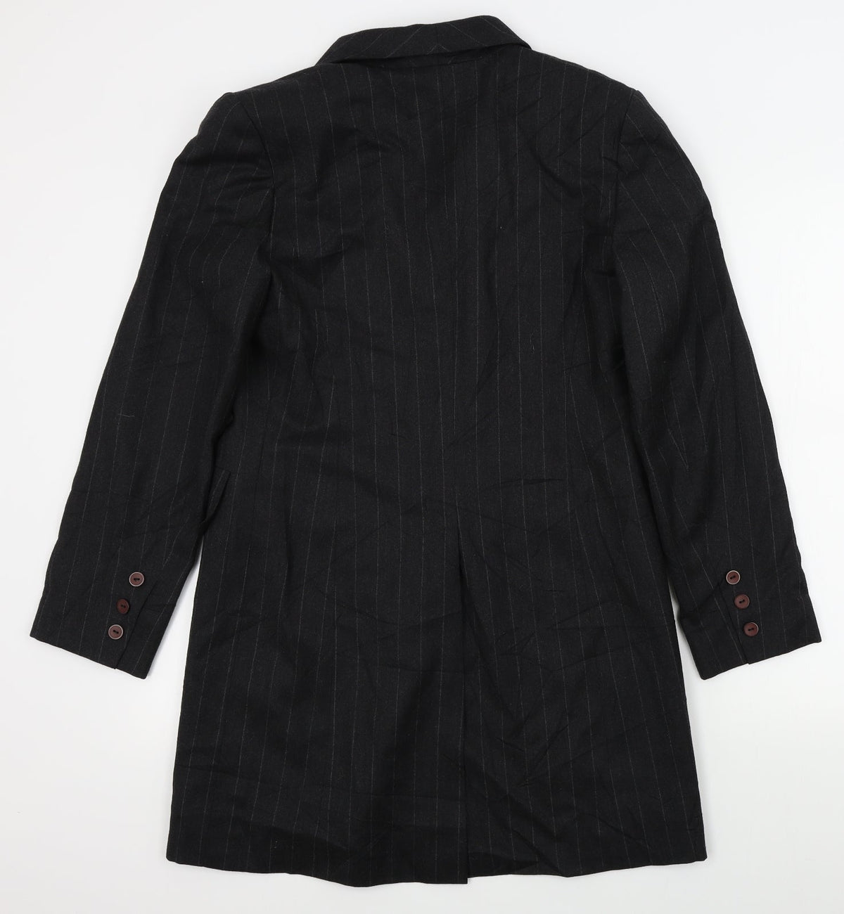 elsa malur Womens Grey Striped  Jacket  Size 40